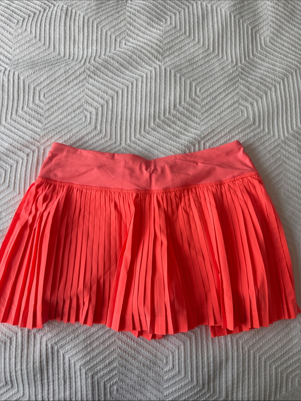 lululemon athletica Pleated Mini Skirt in Coral